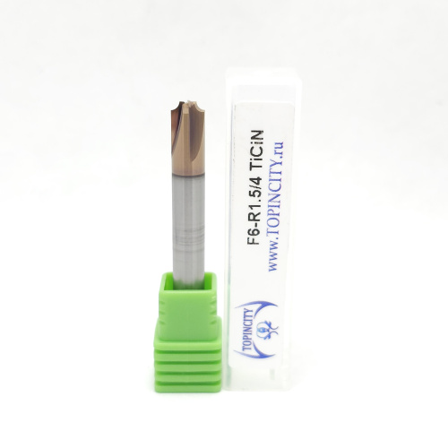F6-R1.5/4 TiCiN - Фреза концевая для радиусной фаски F6-R1.5/4 TiCiN - Фреза концевая для радиусной фаски