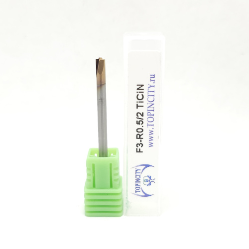 F3-R0.5/2 TiCiN - Фреза концевая для радиусной фаски F3-R0.5/2 TiCiN - Фреза концевая для радиусной фаски