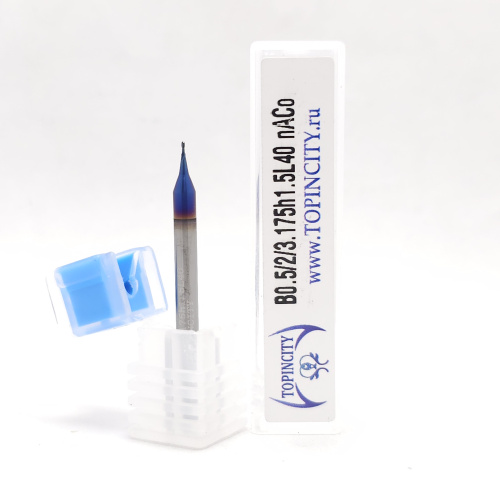 B0.5/2/3.175h1.5L40 nACo - Сферическая фреза B0.5/2/3.175h1.5L40 nACo - Сферическая фреза