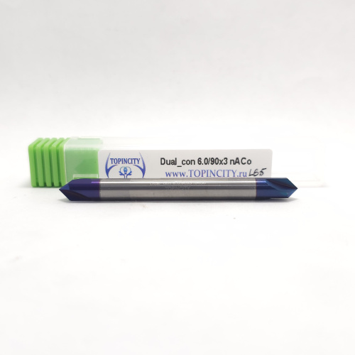 Dual_con 6.0/90x3L65 nACo - Фреза двойной конус Dual_con 6.0/90x3L65 nACo - Фреза двойной конус