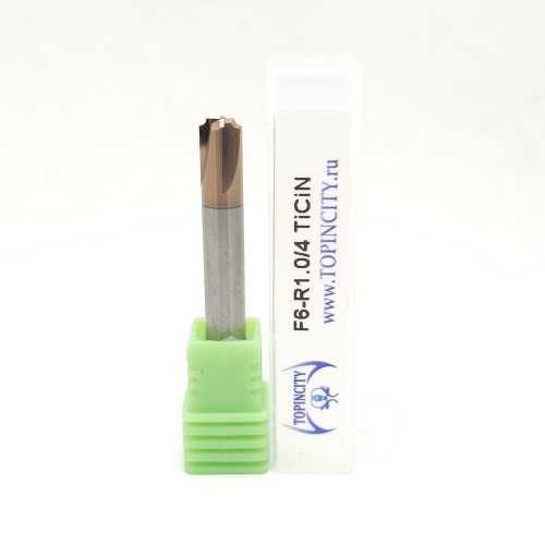 F6-R1.0/4 TiCiN - Фреза концевая для радиусной фаски F6-R1.0/4 TiCiN - Фреза концевая для радиусной фаски