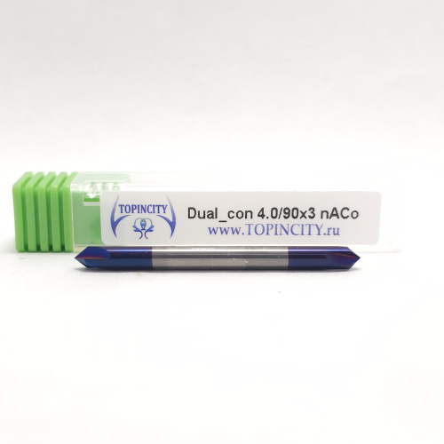 Dual_con 4.0/90x3 nACo - Фреза двойной конус Dual_con 4.0/90x3 nACo - Фреза двойной конус